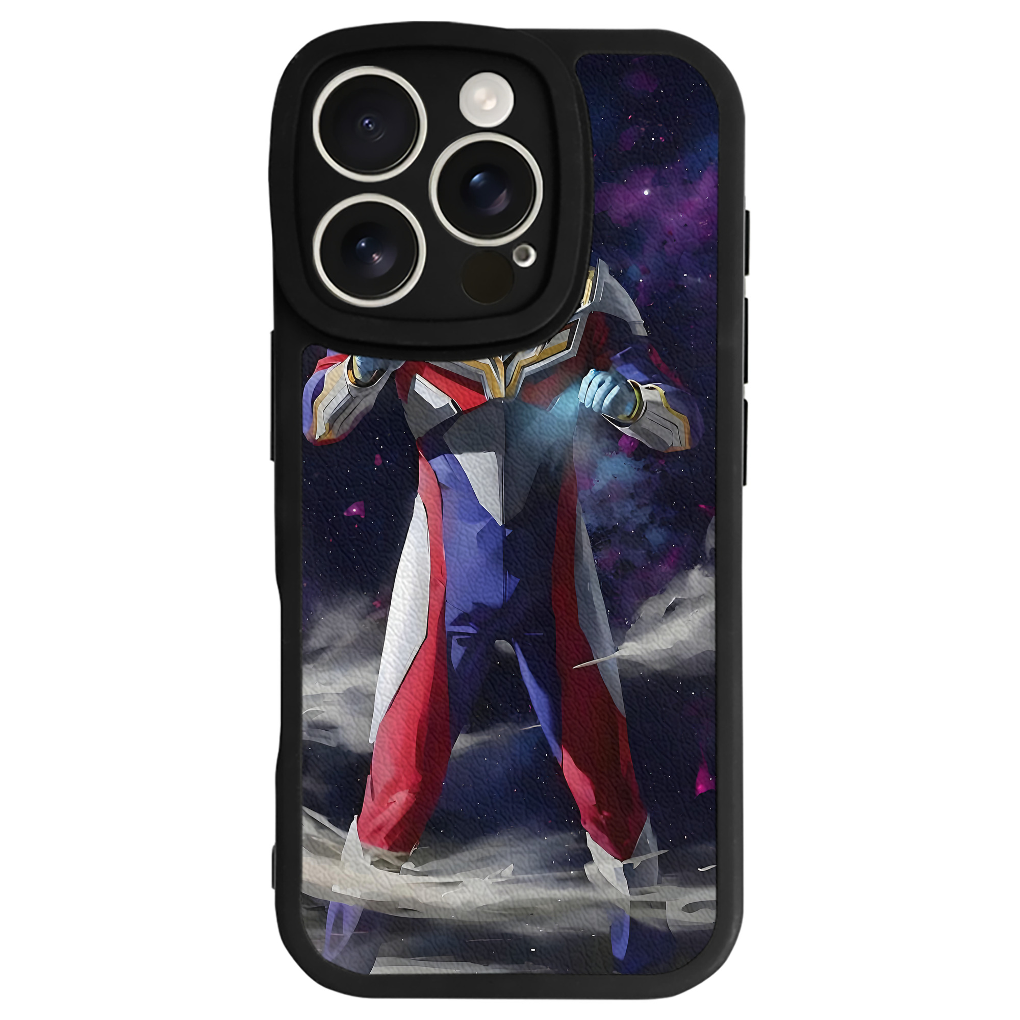 （画像用） ウルトラマン Ultraman 【iPhone 16シリーズ対応】シリコンスマホケース（レザー調） 材質：シリコン